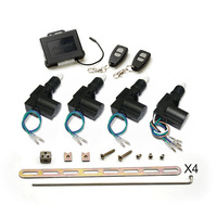 Kit de verrouillage centralisé à distance Promata RC800-41 4 portes, système d'entrée sans clé avec 2 télécommandes, 12V 24V pour voiture et camion