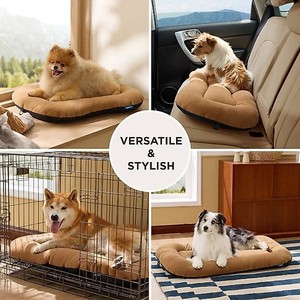 HaChong Ultra yumuşak ince yıkanabilir köpek sandık Mat, kahverengi kaymaz köpek ve kedi yatak - Product Image 4