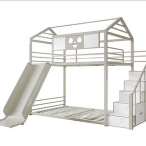 Cama Infantil Moderna Personalizada <span class=keywords><strong>2026</strong></span>, Cama para Bebé con Tobogán, Superventas, Litera para Niños, Dormitorio, Sala de Estar, Metal Resistente, Fácil de Instalar - Product Image 6