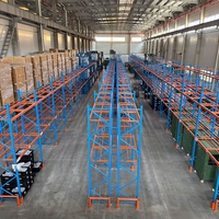 Système d'étagères de stockage industrielles en acier robuste, finition thermolaquée, anti-rouille, design réglable, CE/ISO 9001, rayonnage à palettes
