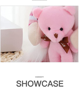 Poupée en peluche rose Rudolph Love pour la Saint-Valentin, 1 pièce, cadeau de vacances transfrontalier pour la nouvelle saison, fournitures pour enfants - Product Image 6