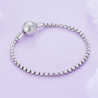 Bracelet fantaisie en argent S925 OEM, tendance, luxueux, de créateur, en gros, pour la Saint-Valentin, original, épais, girly, brillant, pour femmes