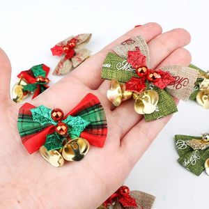 Christmas Bell Decor Bow Bell Cable <b>Ties</b> For Gift Box Sealing Xmas <b>Tree</b> Hair Accessories DIY Handmade Parts - Product Image 4