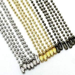 Aangepaste Lengte Metalen Bal Kralen Ketting Met Connector Voor Dog Tag Sieraden Sleutel Ambacht Diy - Product Image 2