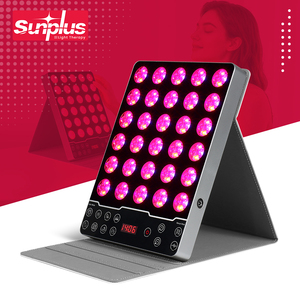 Panneau de <span class=keywords><strong>luminothérapie</strong></span> LED portable SunPlus, véritable 48W, 120 LED de 1W, 4 couleurs, 8 modes prédéfinis, appareil de soin de la peau à impulsions pour la maison et les voyages - Product Image 1
