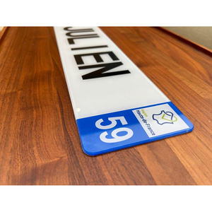 Placa con Nombre Personalizada - Placa Decorativa de 520 x 110 mm para Auto - Garaje - Camión - Resistente a los Rayos UV y a la Intemperie - Product Image 2