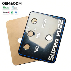 Panel <span class=keywords><strong>de</strong></span> Pedales <span class=keywords><strong>de</strong></span> Efectos <span class=keywords><strong>de</strong></span> <span class=keywords><strong>Guitarra</strong></span> Funcionales Personalizados, Impresión <span class=keywords><strong>de</strong></span> Placa <span class=keywords><strong>de</strong></span> Identificación <span class=keywords><strong>de</strong></span> Aluminio Espejo con Revestimiento Adhesivo y Serigrafía Multicolor - Product Image 1