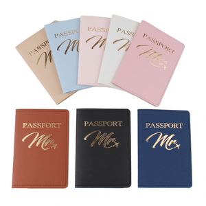 Porte-passeport personnalisable en PU de haute qualité, style transfrontalier tendance, étanche, avec motif lettre, pour couples - Product Image 2