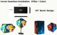 P1.53 Panneau d'affichage à LED d'intérieur polychrome d'écran LED d'entretien avant magnétique pour la publicité