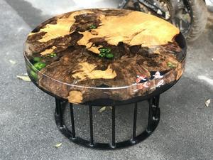 Mesa de Centro de Resina Epoxi y Madera Sólida con Diseño Estilo Río, Tamaño Personalizado, Muebles de Lujo para Sala de Estar, Venta al Por Mayor - Product Image 3