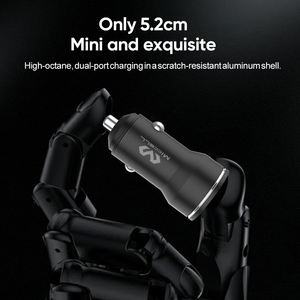 <span class=keywords><strong>Chargeur</strong></span> de batterie de <span class=keywords><strong>voiture</strong></span> à double USB en alliage d'aluminium 12V 24V 12W à charge rapide avec boîte cadeau et protection pour téléphones mobiles - Product Image 4