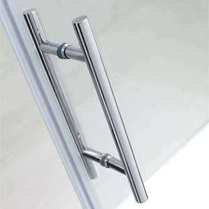 Porte de <span class=keywords><strong>douche</strong></span> sans cadre, cadre en aluminium, <span class=keywords><strong>style</strong></span> carré, salle de bain, <span class=keywords><strong>baignoire</strong></span>, cabine de <span class=keywords><strong>douche</strong></span> coulissante - Product Image 3