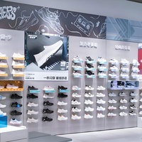 Présentoir mural en métal moderne sur mesure Cabinet pour chaussures de sport et décontractées pour enfants