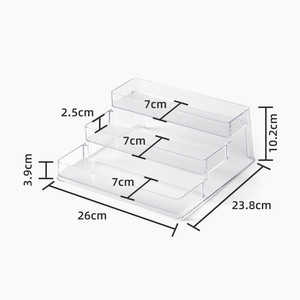 Étagère à épices en plastique transparent à 3 niveaux pour l'organisation des armoires de cuisine, organisateur d'épices, présentoir de garde-manger, vente en gros - Product Image 5