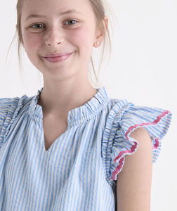 Camiseta de Manga Corta con Estampado Personalizado de Verano para Bebés, Niños y Niñas, Linda Camiseta de Manga Corta con Estampado de <span class=keywords><strong>Piper</strong></span> Seersucker - Product Image 4