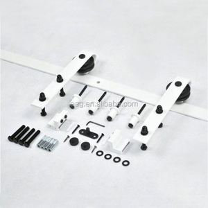 WEKIS Kit de Herrajes para Puerta Corredera Moderna de 6.6 pies, Resistente, Blanco, Mecanismo de Acero, Tornillo, Capacidad de 550 lb, para Cocina y Pasillo - Product Image 3