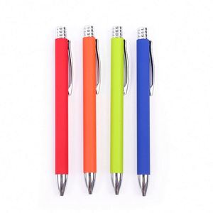 Factory Wholesale Custom <b>4</b>-<b>Color</b> Metal Ballpoint <b>Pen</b> for Business Office or Hotel Use with Logo Promotion - Product Image 1