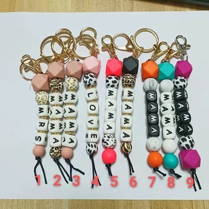 Portachiavi Personalizzati con Lettere in Silicone, Ciondolo per Borsa, Anello Portachiavi Promozionale, Souvenir all'Ingrosso - Product Image 2