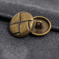Boutons à tige en métal gravés sur mesure avec logo, en alliage de zinc, pour blazer, costume, manteau, vêtements – Vente en gros directe usine OEM