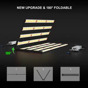 Newest 240w 4 Bar Light With LM281B / LM301H And Epistar 660nm Red UV IR Led Grow Light
