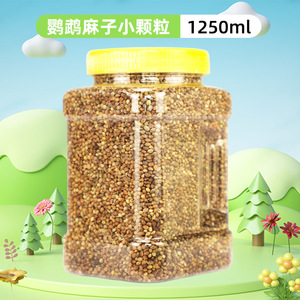Nourriture pour perroquets en papier, granulés gros calibre, pour conures solaires et perruches, format économique, contenant en plastique durable - Product Image 3