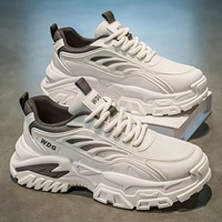 Baskets décontractées pour hommes style coréen 2026, nouvelle collection été, à lacets, en maille, semelle épaisse, type Dad Shoes