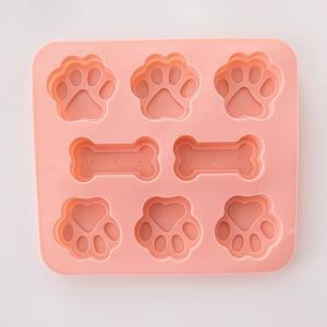 Moules en silicone en forme <span class=keywords><strong>de</strong></span> <span class=keywords><strong>patte</strong></span> <span class=keywords><strong>de</strong></span> <span class=keywords><strong>chat</strong></span>, antiadhésifs, <span class=keywords><strong>de</strong></span> qualité alimentaire, <span class=keywords><strong>emporte</strong></span>-pièces pour gâteaux, outils pour chocolat, moules roses - Product Image 1