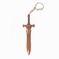 Wholesale Custom 3D Metal Logo Key Chain Ring Sword Keychains for Gift