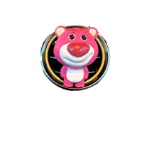 Diffuseur de parfum en pierre de gypse pour grille d'aération de voiture, motif ours de dessin animé mignon, à clipser, parfum longue durée pour l'intérieur du véhicule