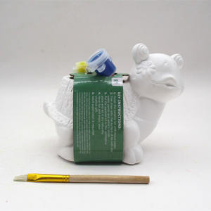 Venta al por mayor de bizcocho de cerámica personalizado sin pintar redondo <span class=keywords><strong>unicornio</strong></span> suculentas DIY macetas y jarrón <span class=keywords><strong>maceta</strong></span> decoración del jardín del hogar - Product Image 4