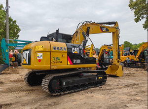 Meistverkaufter Gebrauchter Caterpillar CAT313D Bagger 13-Tonnen Mittelgroßer Raupenbagger CAT313D mit Gutem Hydrauliksystem Versandbereit - Product Image 1