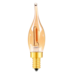 Mini <span class=keywords><strong>bombillas</strong></span> LED regulables AC DC E10/E12/E14/1W/2W Edison C22/C22T lámpara de filamento vela certificada ROHS para iluminación de araña - Product Image 1