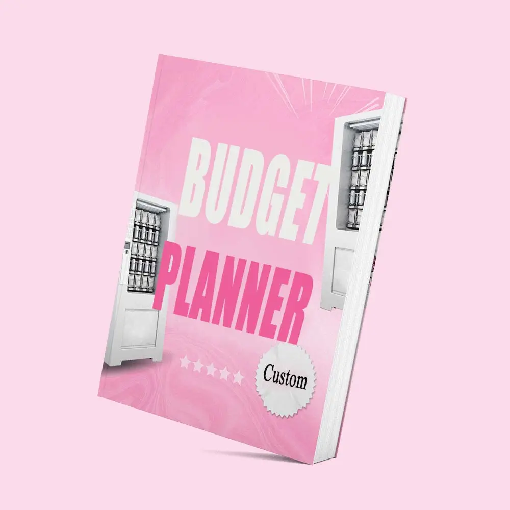 Ovo Printing Custom Logo Roze Spaarplan Record Notes Voor 12 Maanden Financiële Budget Plan Cash Organizer