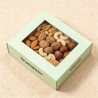 Boîte à sushi en papier magnétique avec logo personnalisé, boîte d'emballage de luxe pour bonbons du Ramadan, boîte cadeau en carton rigide pour noix, biscuits, avec fenêtre en PVC
