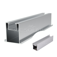 Supports en aluminium Rails de montage pour toit solaire Connecteur de rail solaire Kit d'épissure pour système de montage solaire