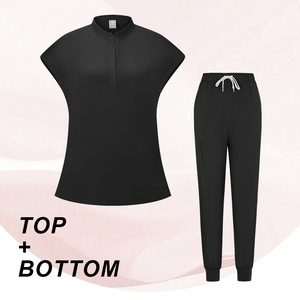 Conjunto de Uniformes Médicos con Logotipo Personalizado al por Mayor, de Secado Rápido, Tallas Grandes, Camiseta de Manga Corta y Pantalones para Enfermeras, Médicos y Dentistas - Product Image 5