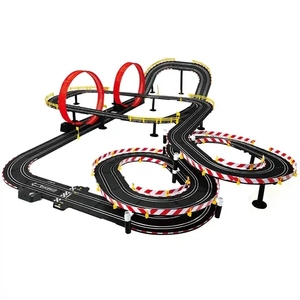 Circuit de course de voitures électriques à grande vitesse avec deux contrôleurs, en plastique, pour enfants (unisexe) - Product Image 2