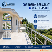 Garde-corps en fil d'acier inoxydable moderne Zhongchen pour terrasse extérieure, balcon, escalier, villa, hôtel, appartement