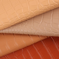 Cuir PVC effet mat, résistant à l'abrasion, motif crocodile, pour bagages, meubles, emballages, tissus, vente en gros