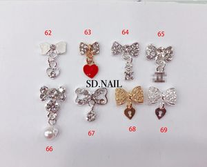 Shandie领结蝴蝶结合金水钻珍珠钉装饰3d美甲配件 - Product Image 6