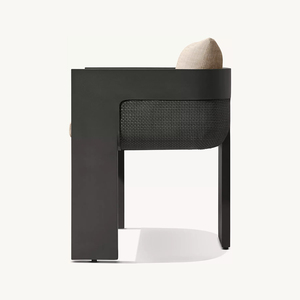 Ensemble de table et chaises de salle à manger d'extérieur en aluminium, ensemble de salle à manger de jardin en métal pour patio et hôtel - Product Image 4