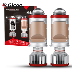 Phares de voiture Gicoo M9 à lentille de projecteur Hi-Low Beam 150W H4, accessoires 6000K 20000lm, ampoule de phare LED, mini projecteur laser LED - Product Image 2