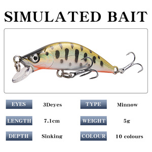 Naufrage Mini <span class=keywords><strong>Minnow</strong></span> <span class=keywords><strong>pour</strong></span> leurres de pêche Appâts artificiels Stream <span class=keywords><strong>Truite</strong></span> Bass Matériel de pêche Isca Pesca <span class=keywords><strong>Minnow</strong></span> Leurres - Product Image 4
