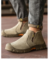 Chaussures de sécurité pour hommes de haute qualité, style moderne très populaire, isolation, embout en acier, semelle intermédiaire souple, anti-perforation, idéales pour le soudage
