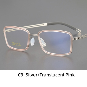 מסגרת משקפיים לגברים מהשכבות העילית, מסגרת קוצר ראייה מטיטניום טהור וקליל במיוחד - Product Image 4