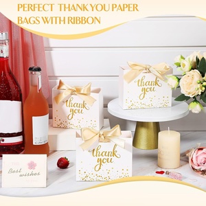Customize Design Kraft Fancy Wedding Gift Paper <b>Bags</b> <b>Craft</b> Shopping PPackaging Paper <b>Bags</b> With Exquisite Ribbon - Product Image 3