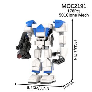 MOC <span class=keywords><strong>Star</strong></span> 501 clon <span class=keywords><strong>Trooper</strong></span> mecha no incluye figuras bloques de construcción <span class=keywords><strong>Wars</strong></span> niños regalos juguetes para niños 2023 juegos de bloques de construcción - Product Image 5