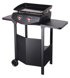 BSCI-Audité Barbecue au gaz propane portable à 2 brûleurs <span class=keywords><strong>Plancha</strong></span> en <span class=keywords><strong>acier</strong></span> conforme aux aliments pour la maison, le jardin, les activités de restaurant en plein air - Product Image 1