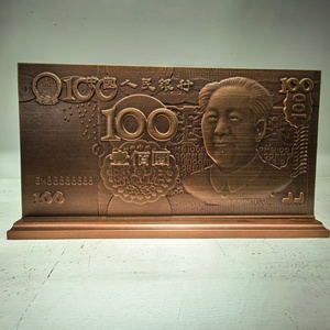 Technologie avancée de gravure sur métal 3D-Décoration de cadeau artistique Plaque en métal en relief antique à la mode - Product Image 4