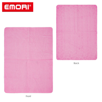 Vente en gros de chiffon de nettoyage de voiture 3D super absorbant imprimé de logo en relief Serviette de chamois synthétique 3D PVA